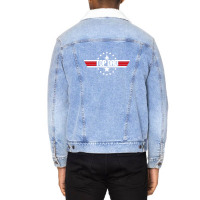 Top Dad Top Gun Unisex Sherpa-lined Denim Jacket | Artistshot