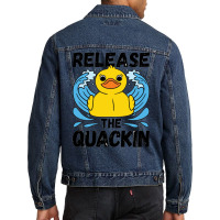 Adult Humor Release The Quackin Men Denim Jacket | Artistshot