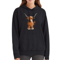 Hot Trend Cute Hairy Scottish Highland Cow Men Kids Vintage Hoodie | Artistshot