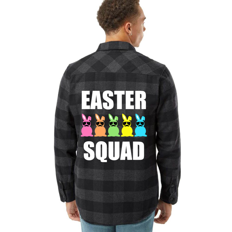 Funny Easter Day Family Matching Outfit Design Easter Squad Flannel Shirt | Artistshot