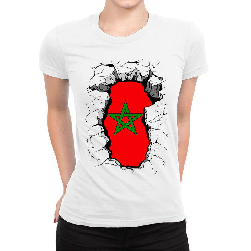 My Morocco Dna Classic Ladies Fitted T-Shirt by Lissette | Artistshot