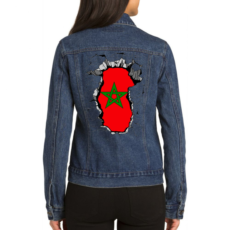 My Morocco Dna Classic Ladies Denim Jacket by Lissette | Artistshot