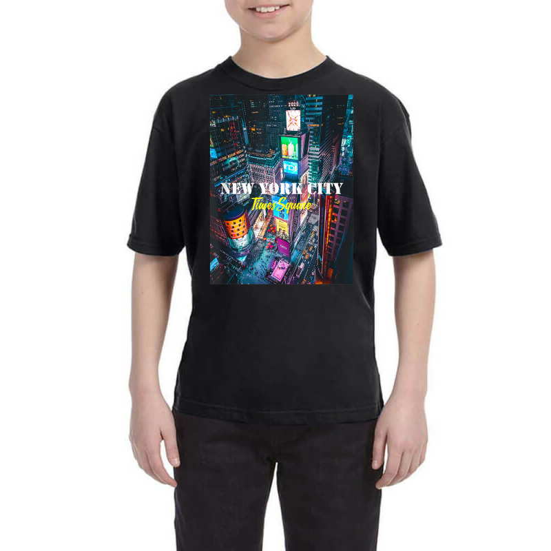 New York City Times Square Skyline Tee Shirts, New York City Youth Tee by JennetteMichelleBrink | Artistshot