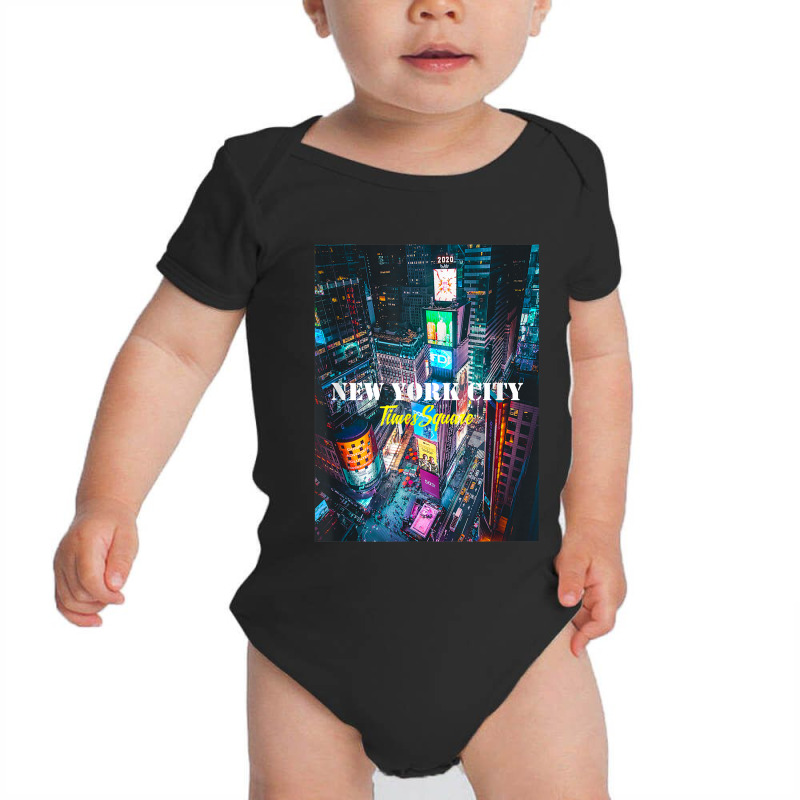 New York City Times Square Skyline Tee Shirts, New York City Baby Bodysuit by JennetteMichelleBrink | Artistshot