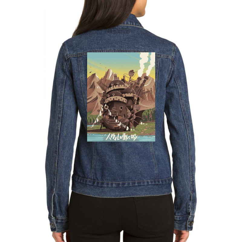 Vintage Howl's Moving Castle Ladies Denim Jacket by eddaperkins | Artistshot