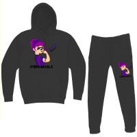 Fibromyalgia Warrior Strong Women Purple Ribbon Support Hoodie & Jogger Set | Artistshot