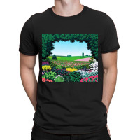 Beautiful Garden Full Of Colorful Flowers   Hiroshi Nagai T-shirt | Artistshot