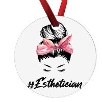 Esthetician Messy Bun Hair Bandana Aesthetician Beautician 11 Ornament | Artistshot