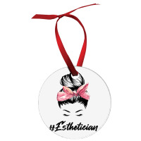 Esthetician Messy Bun Hair Bandana Aesthetician Beautician 11 Ornament | Artistshot