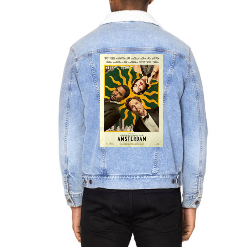 Amsterdam (2022) Poster Unisex Sherpa-Lined Denim Jacket by qafarinakaka8 | Artistshot