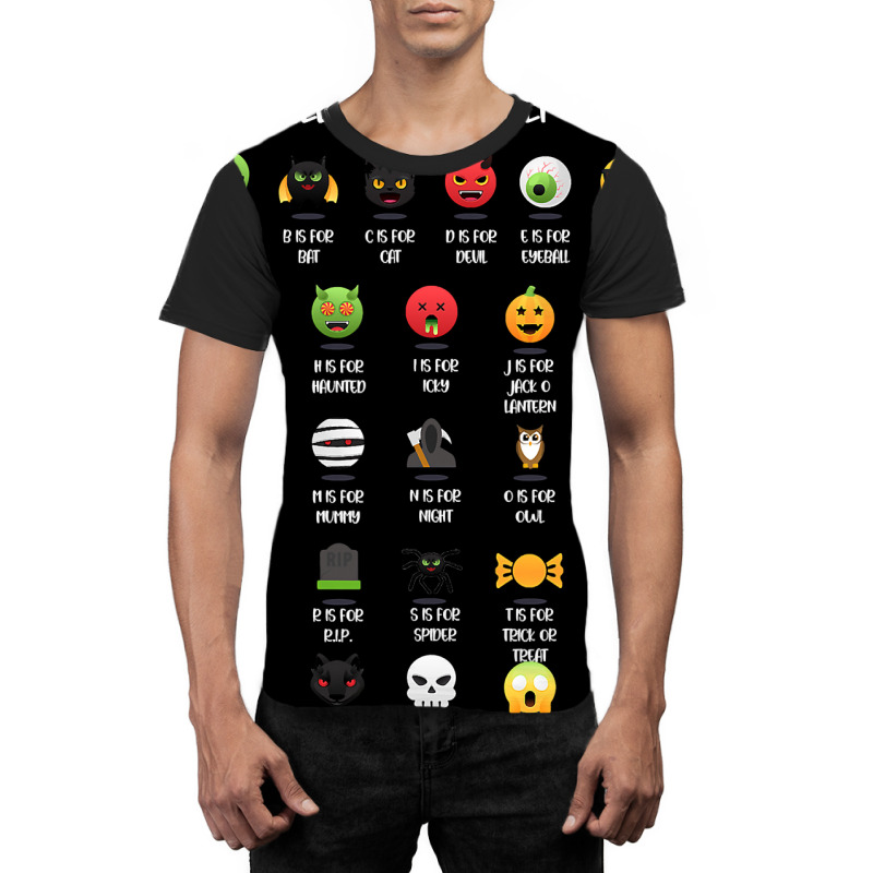 My Halloween Alphabet Funny Spooky Costume Design Graphic T-shirt | Artistshot