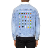 My Halloween Alphabet Funny Spooky Costume Design Unisex Sherpa-lined Denim Jacket | Artistshot