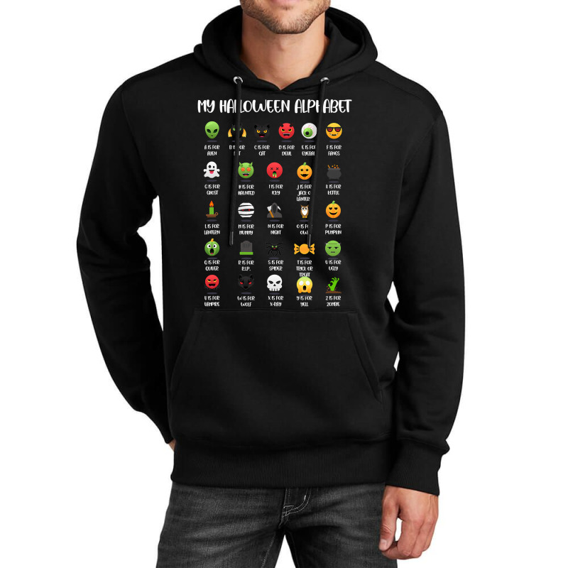 My Halloween Alphabet Funny Spooky Costume Design Unisex Hoodie | Artistshot