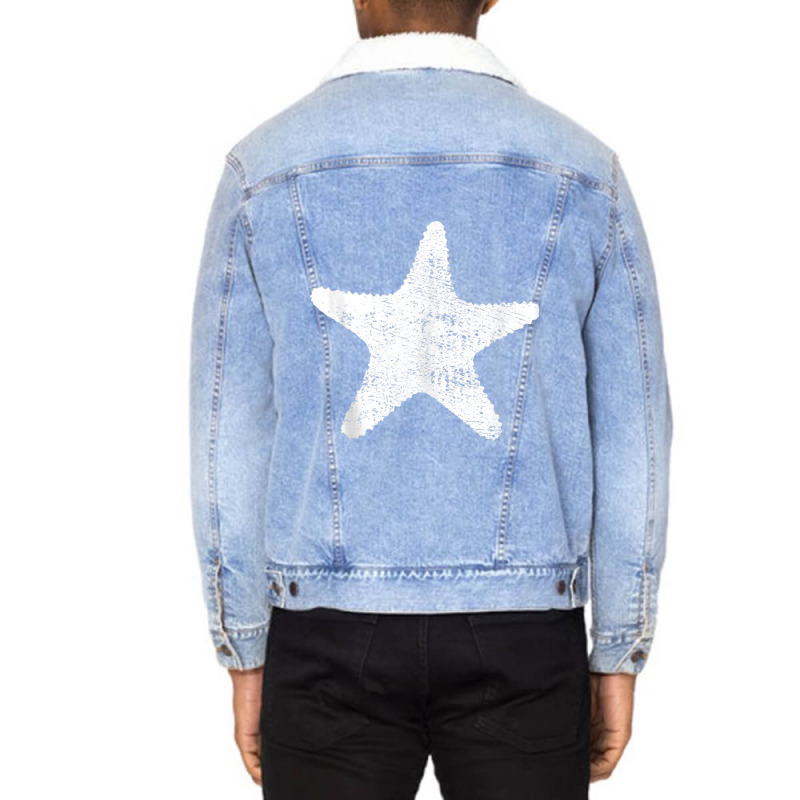 Limited Edition Starfish Marine Biology Unisex Sherpa-lined Denim Jacket | Artistshot