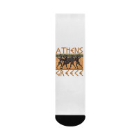 Womens Ancient Greece Warrior Greek Mythology Athens Souvenir V Neck T Crew Socks | Artistshot