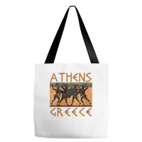 Womens Ancient Greece Warrior Greek Mythology Athens Souvenir V Neck T Tote Bags | Artistshot