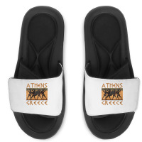 Womens Ancient Greece Warrior Greek Mythology Athens Souvenir V Neck T Slide Sandal | Artistshot