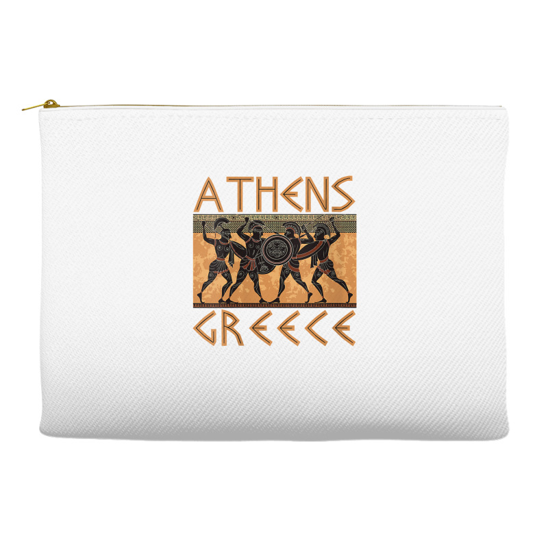 Womens Ancient Greece Warrior Greek Mythology Athens Souvenir V Neck T Accessory Pouches | Artistshot