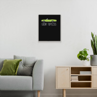 Goin Topless Custom Lime Green Metal Print Vertical | Artistshot