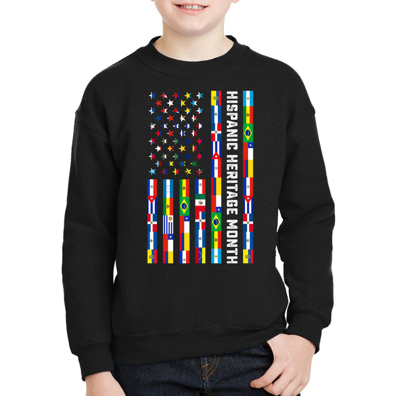 National Hispanic Heritage Month Celebration Latin Flags Youth Sweatshirt by BarbaraArtist | Artistshot