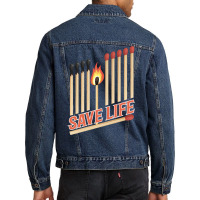 Trending Save Life Men Denim Jacket | Artistshot