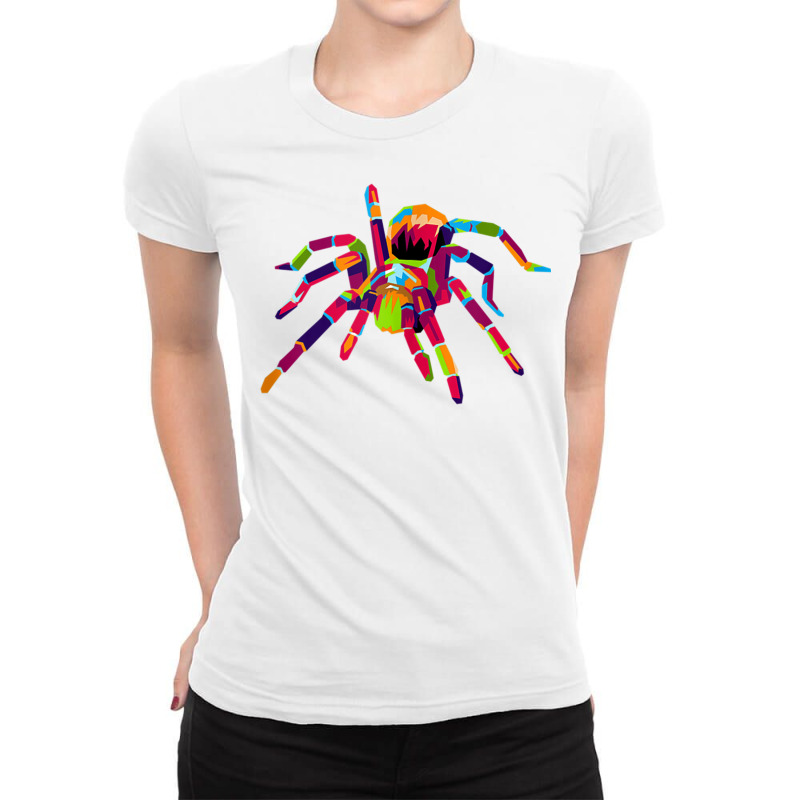 Colourful Vs Bird Spider Tarantula Terrarium Tank Top Ladies Fitted T-Shirt by tousey | Artistshot