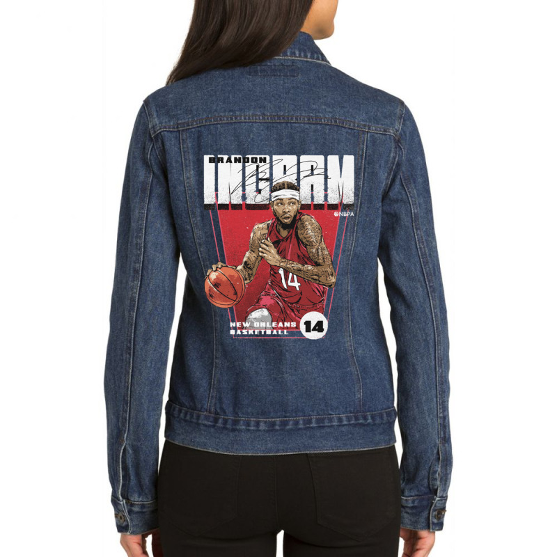 Brandon Ingram Premiere Ladies Denim Jacket by StefanyIveson | Artistshot