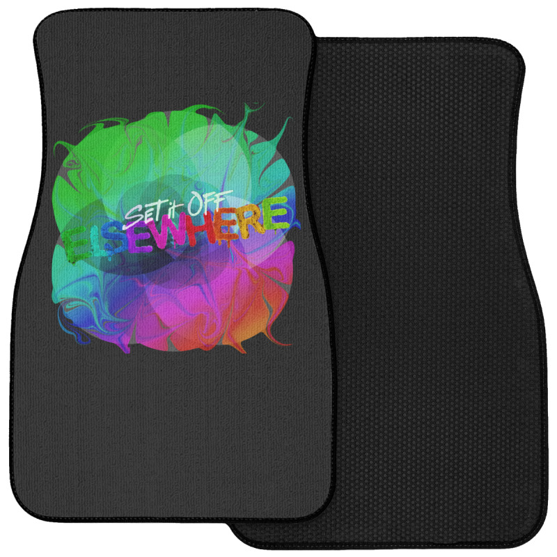 Set It Off Elsewhere Album Rainbow Melt Front Car Mat | Artistshot