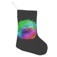 Set It Off Elsewhere Album Rainbow Melt Holiday Stocking | Artistshot