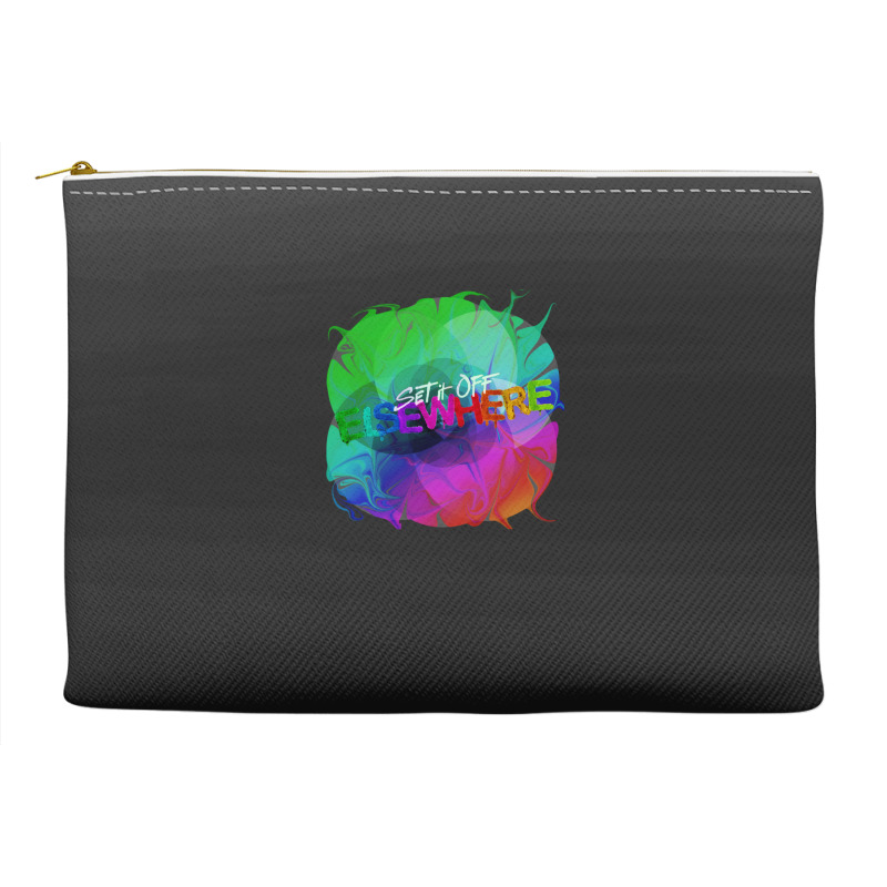 Set It Off Elsewhere Album Rainbow Melt Accessory Pouches | Artistshot