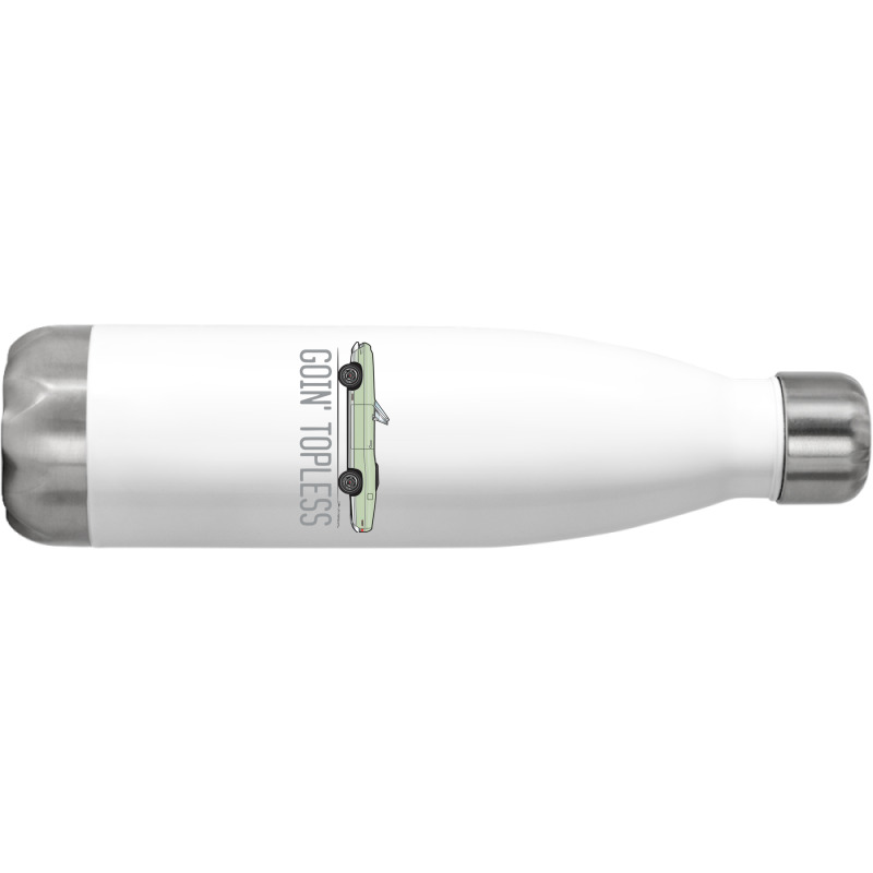 Goin Topless Sea Foam Green Stainless Steel Water Bottle | Artistshot