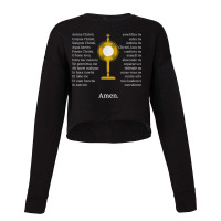 Anima Christi Tshirt Soul Of Christ Sanctify Catholic Latin Cropped Sweater | Artistshot