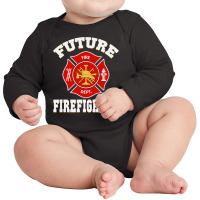 Future Firefighter Long Sleeve Baby Bodysuit | Artistshot