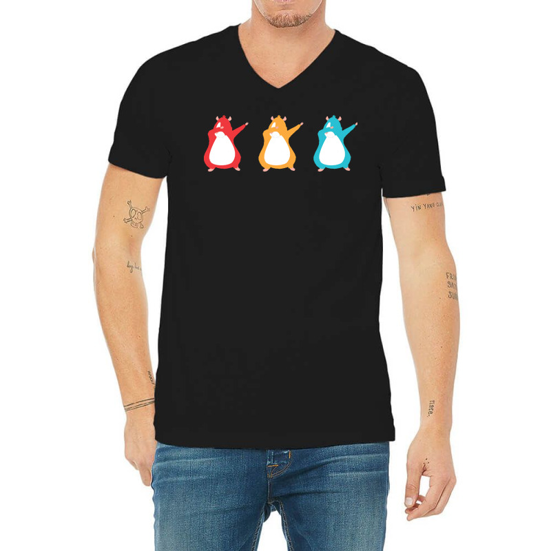 Guinea Pig T  Shirt Retro Dabbing Guinea Pigs Rodent Pet Animal Lover V-neck Tee | Artistshot