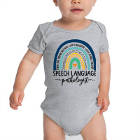 Speech Therapy Speech Language Pathologist Slp Boho Rainbow Baby Bodysuit | Artistshot