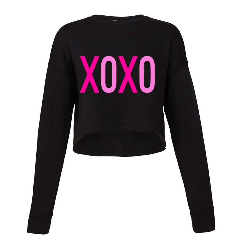 Cute Valentine Xoxo Love For Women Valentine Matching Couple Cropped Sweater by HANANELArtist | Artistshot