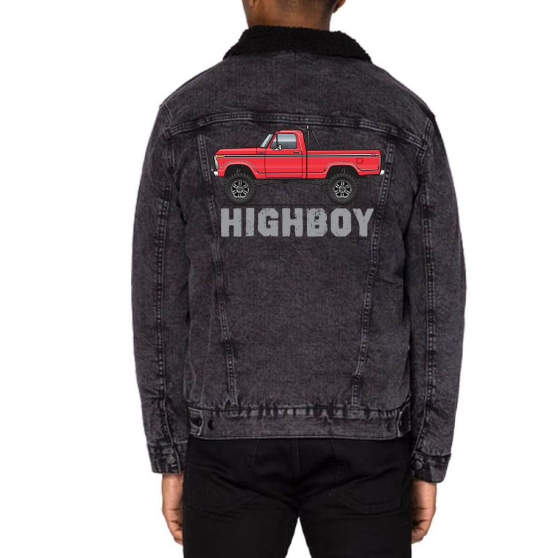 Highboy Castillo Red Unisex Sherpa-lined Denim Jacket | Artistshot