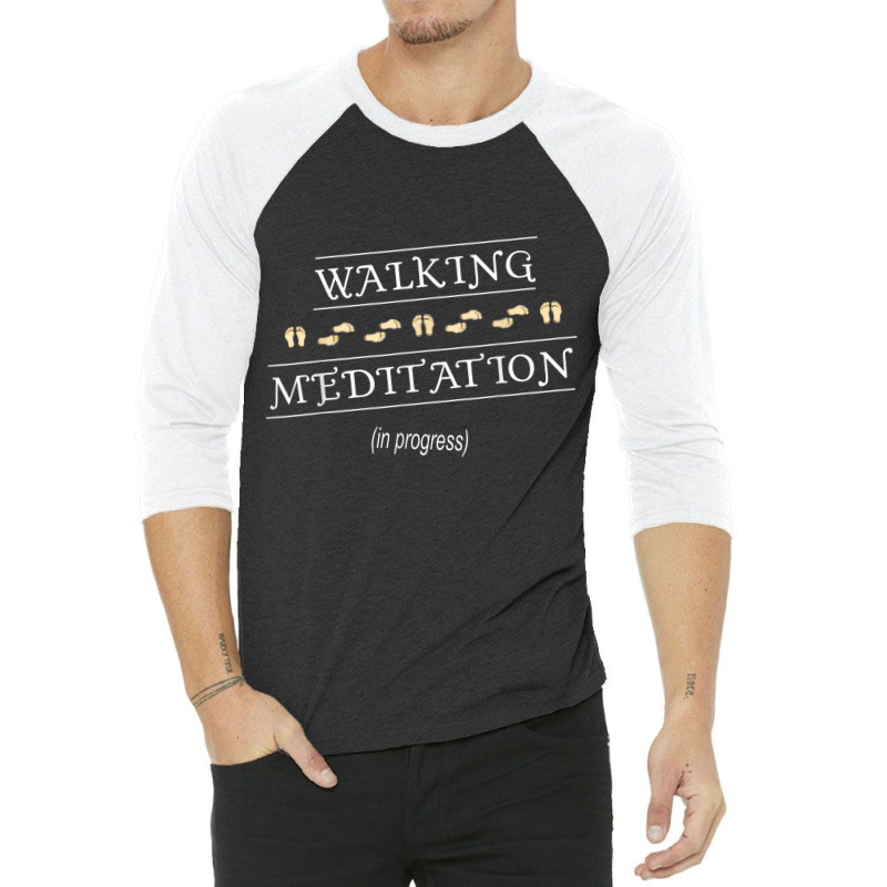 Walking Meditation In Progress 3/4 Sleeve Shirt by VictorMRodriguez | Artistshot