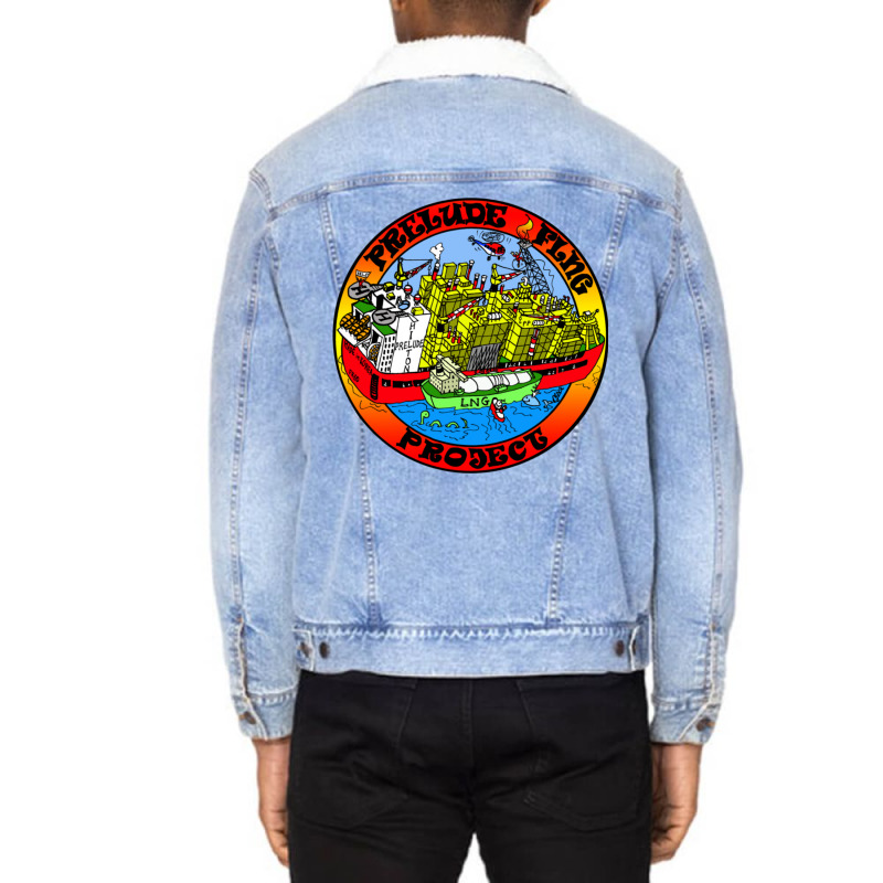 Prelude Flng Project Colour Unisex Sherpa-lined Denim Jacket | Artistshot