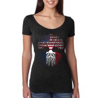 American Grown Martinican Roots Martinique Apparel Flag T Shirt Women's Triblend Scoop T-shirt | Artistshot