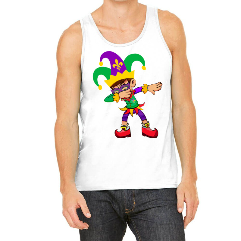 Dabbing Boy Mardi Gras Tank Top by HANANELArtist | Artistshot