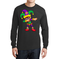 Dabbing Boy Mardi Gras Long Sleeve Shirts | Artistshot