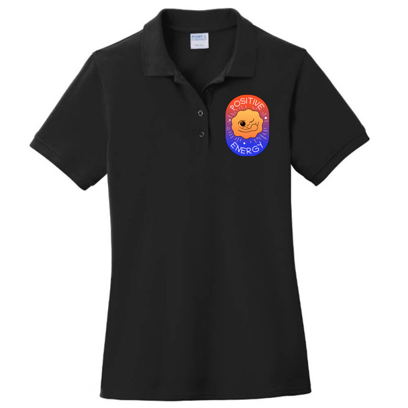 Positive Energy Ladies Polo Shirt by thebrandal | Artistshot