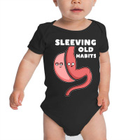 Funny Sleeve Gastric Surgery Bariatric Medical I Old Habits Baby Bodysuit | Artistshot