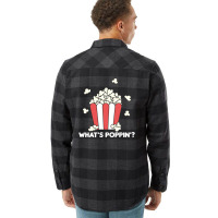 Popcorn Whats Poppin Funny Saying 2 Flannel Shirt | Artistshot