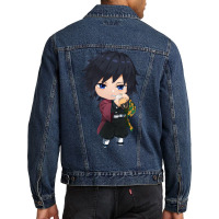 Chibi Gi Yu & Milk Bubble Tea Men Denim Jacket | Artistshot