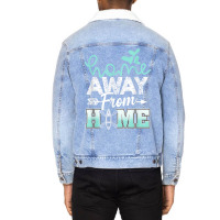 Home Away From Home Funny Canoeing T Shirt Unisex Sherpa-lined Denim Jacket | Artistshot