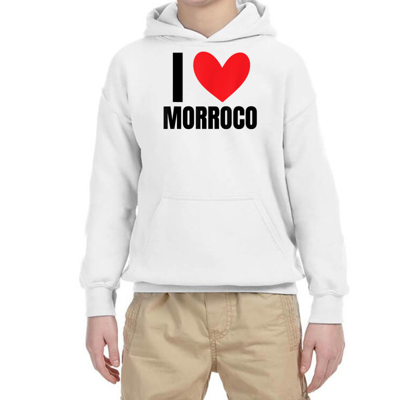 I Love Morroco Moroccan Moroccans Marrakech Rabat Meknes T Shirt Youth Hoodie by deemerx8lmshare | Artistshot