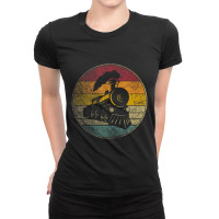 Limited Edition Train Vintage Distressed Retro Engineer Engine Conduct Ladies Fitted T-shirt | Artistshot