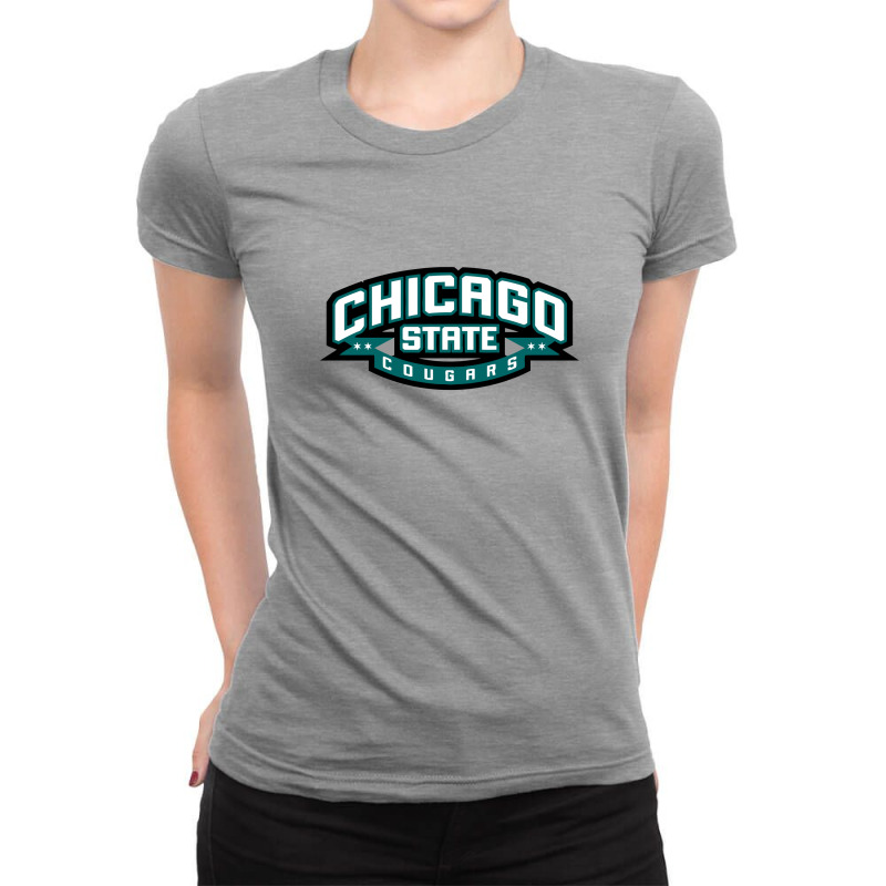 Chicago State Cougars Ladies Fitted T-Shirt by mamahart | Artistshot